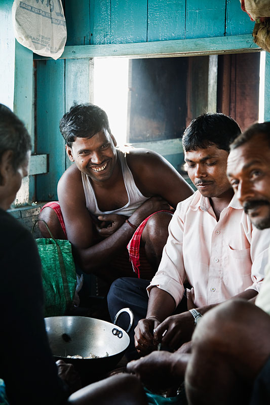 Preparation for a delicious lunch, while crossing the mighty Brahmaputra river